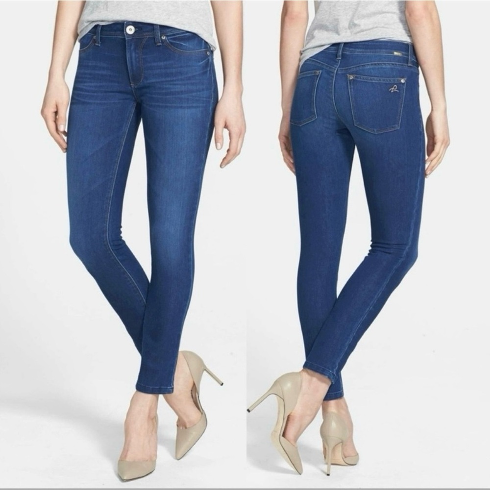 DL1961 Emma Legging Jeans in Dyer Wash Skinny Stretch Denim Size 28